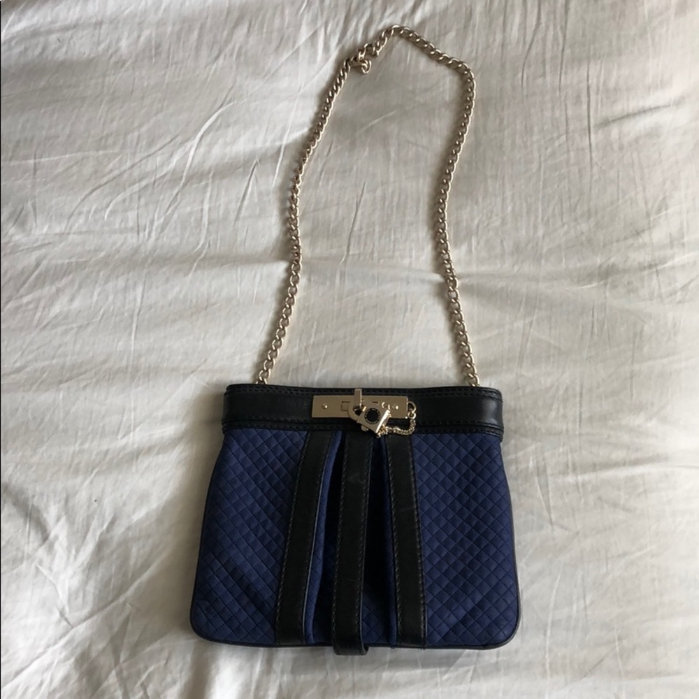 Marc by Marc Jacobs Blue Quilted Chain Purse